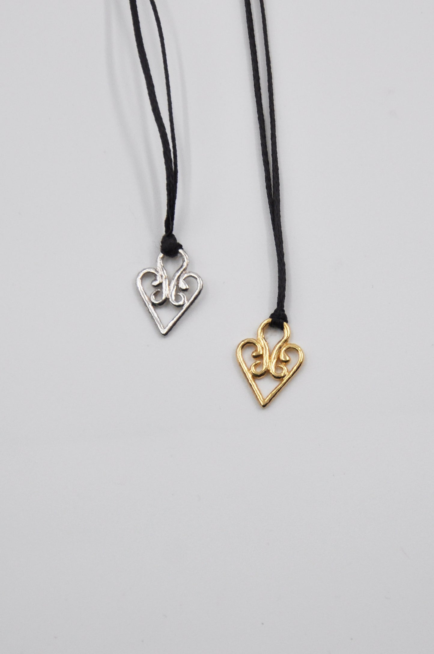 Gold Magic Heart Wax Strand Necklace