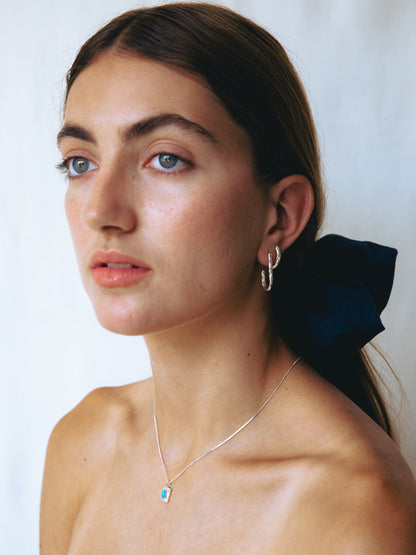 Gold Long Liquid Earrings