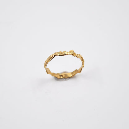 Gold Wood Ring