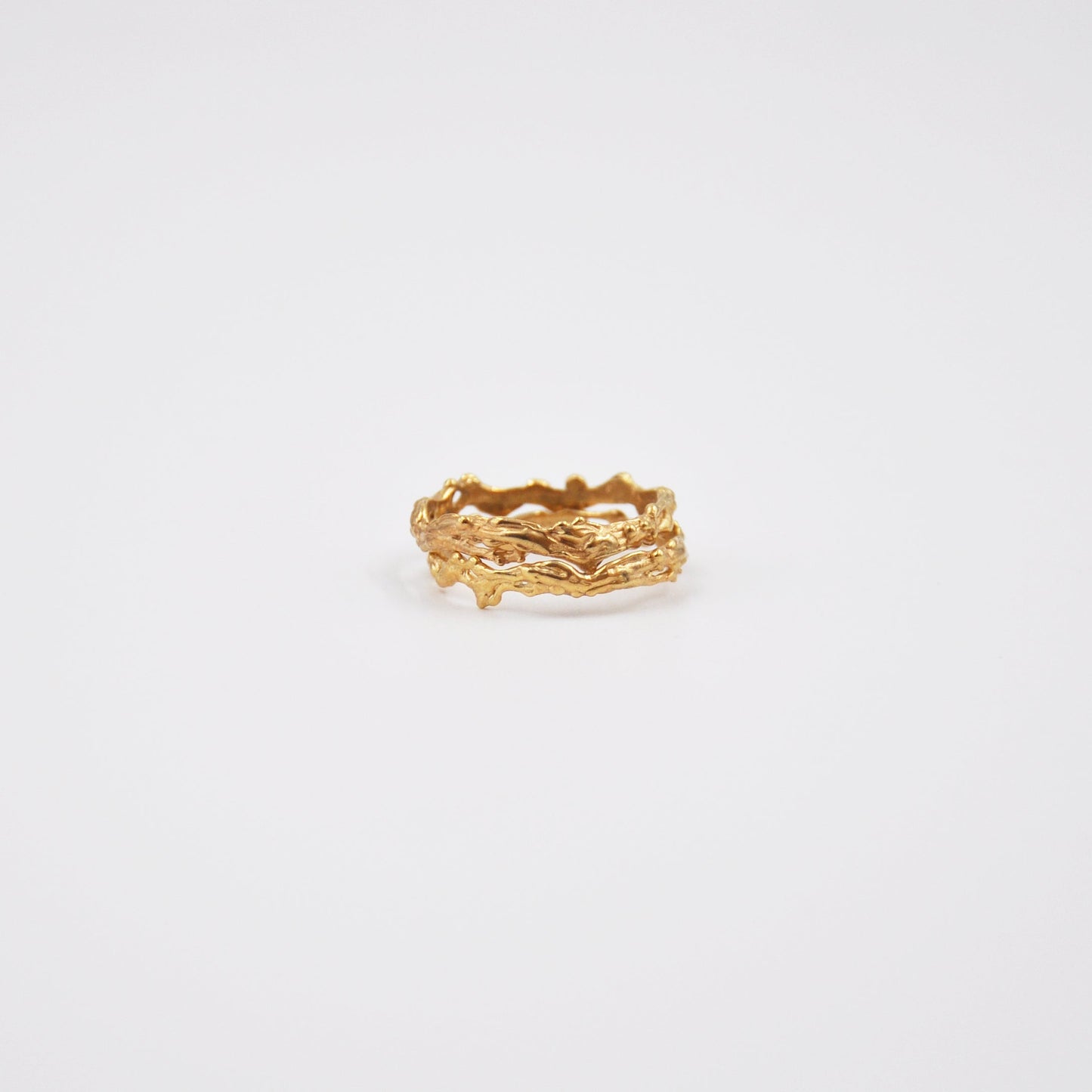 Gold Wood Ring