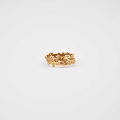 Gold Wood Ring