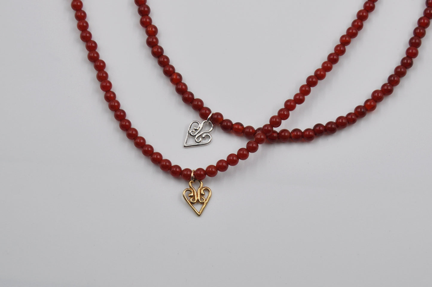 Agate Beads Magic Heart Necklace