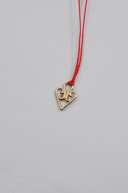Magic Heart Wax Strand Necklace