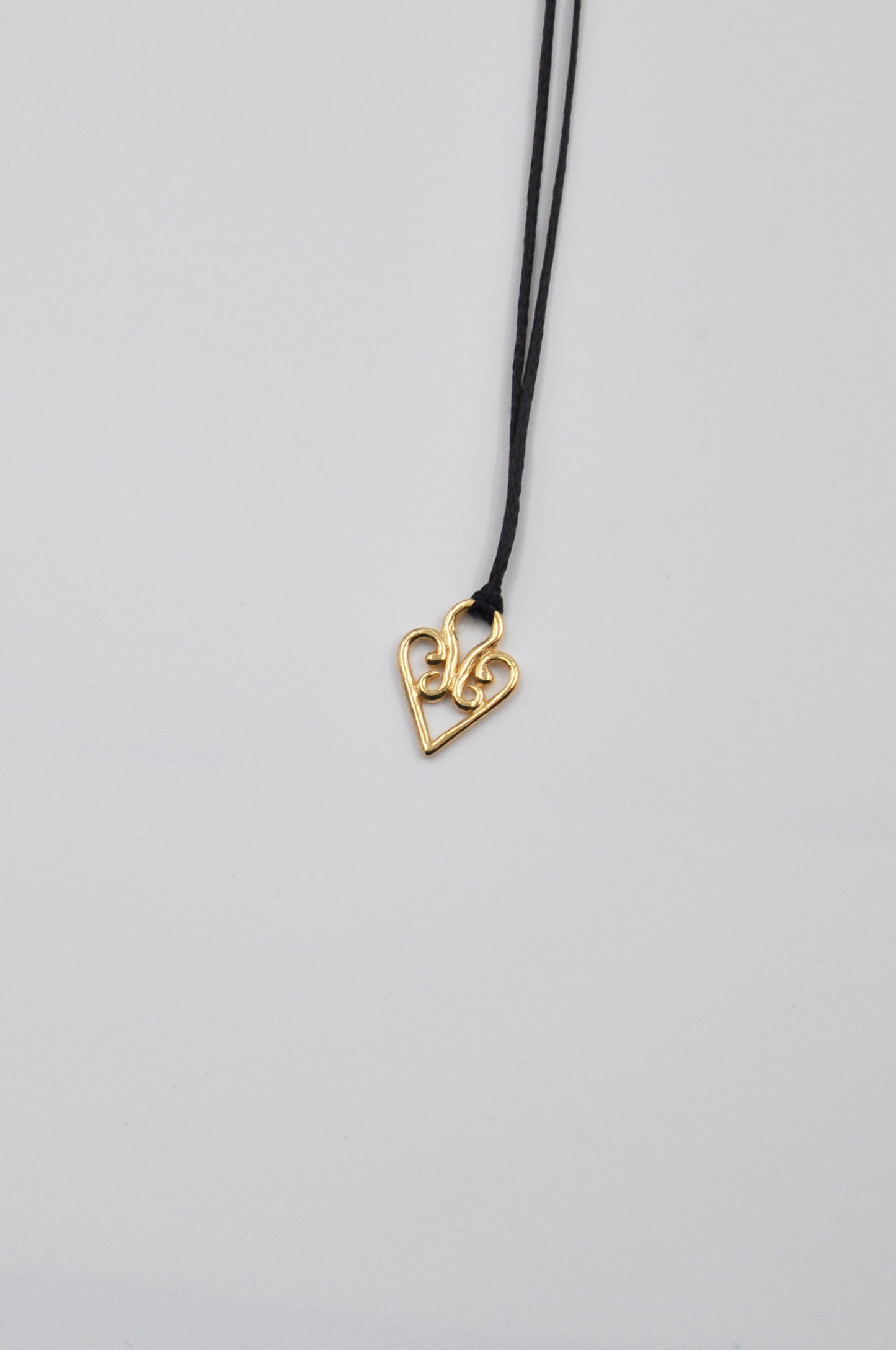 Magic Heart Wax Strand Necklace
