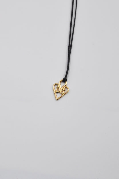 Magic Heart Wax Strand Necklace