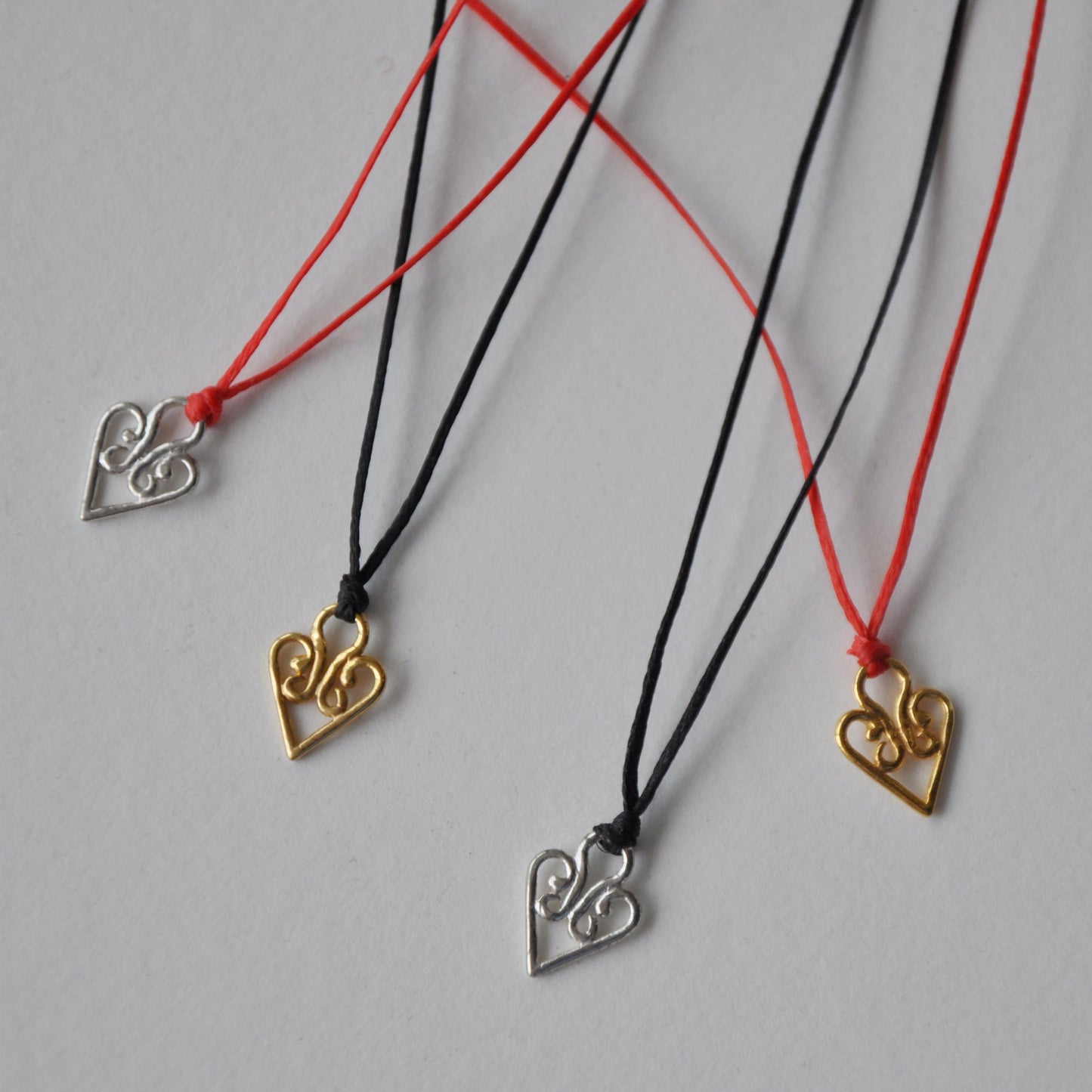 Magic Heart Wax Strand Necklace