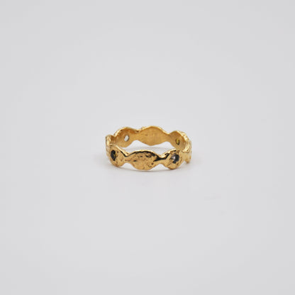 Gold Waves Ring